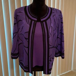 Ming Wang Cardigan Set